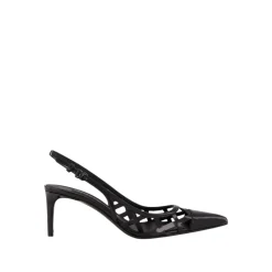 Escarpins Slingback en Cuir Noir