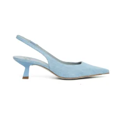 Escarpins Slingback en Denim Arabel