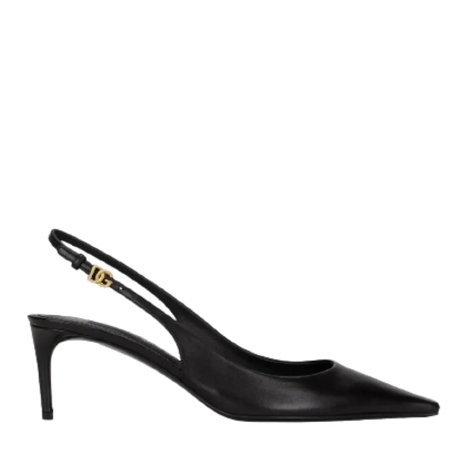 Escarpins Slingbacks en cuir Nappa