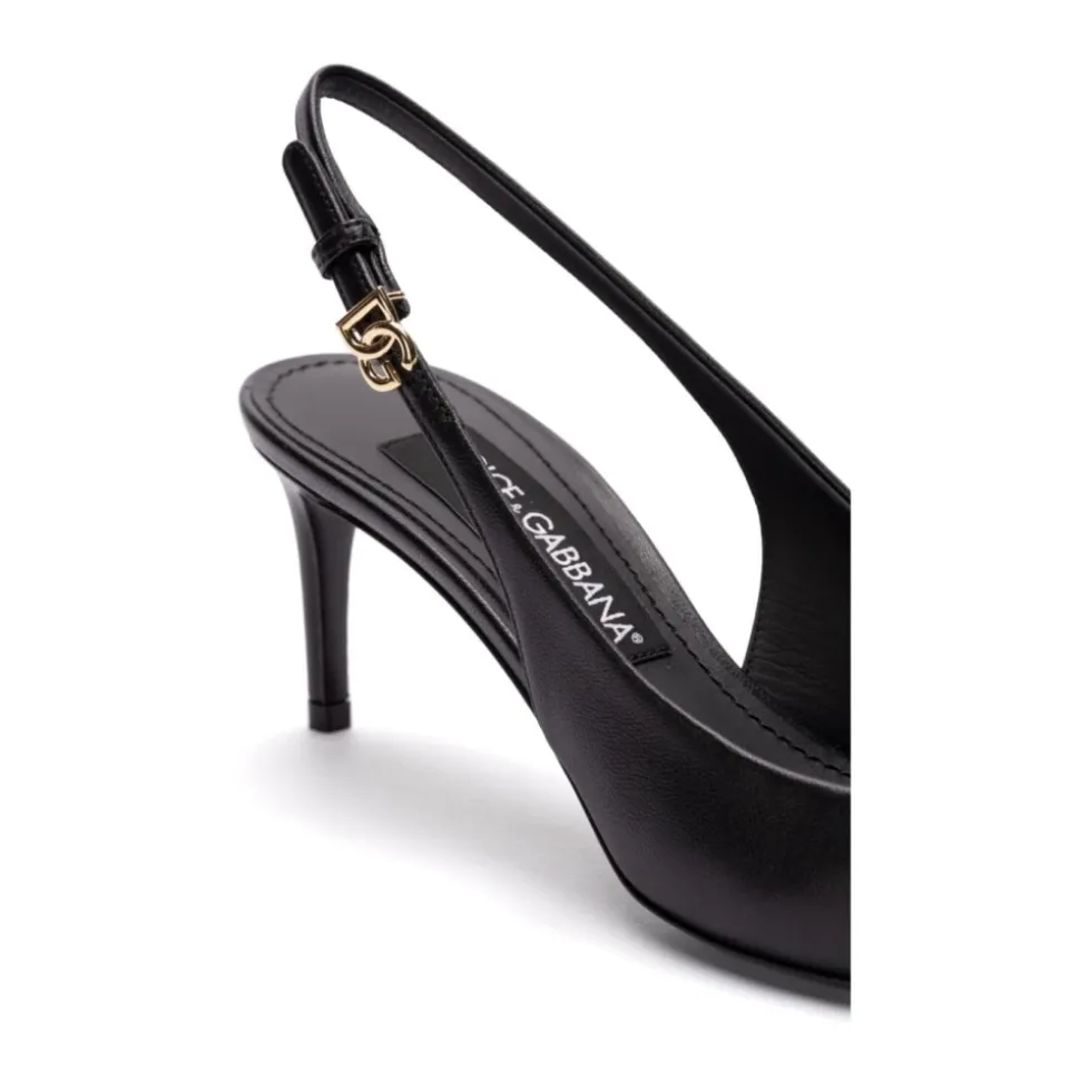 Escarpins Slingbacks en cuir Nappa
