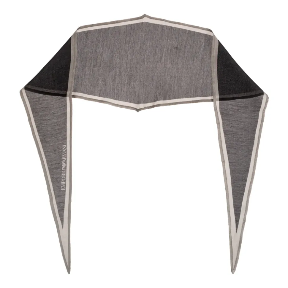 Foulard asymétrique avec logo