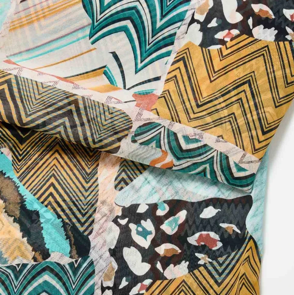 Foulard en soie imprimée