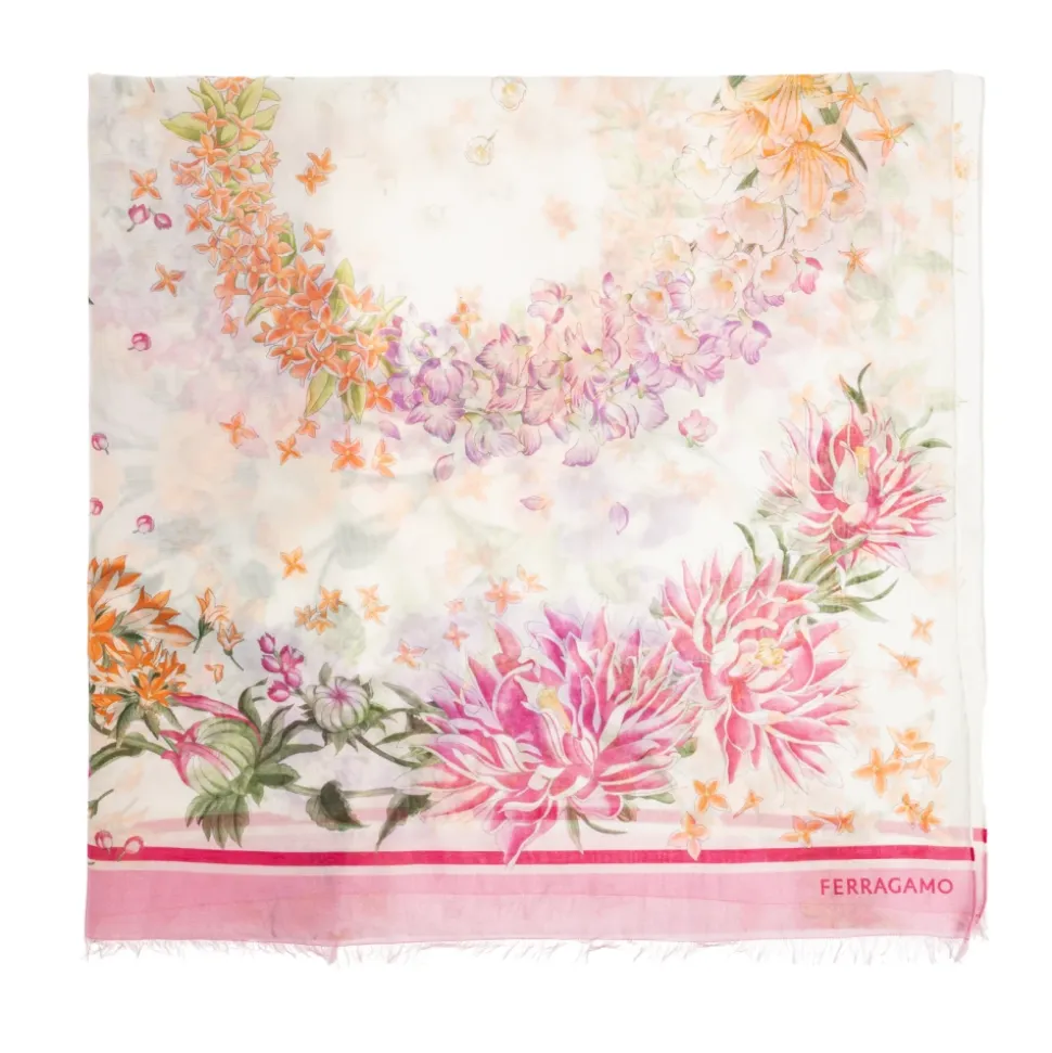 Foulard à motif floral