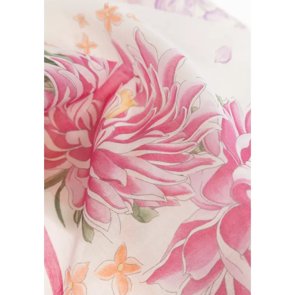 Foulard à motif floral
