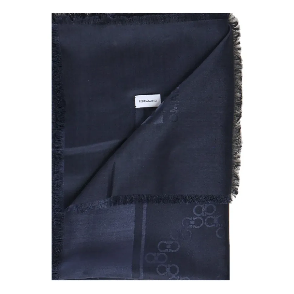 Gancini Wool and Silk Scarf