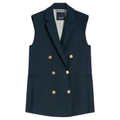 Gilet ajusté à double boutonnage
