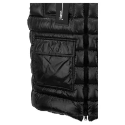 Gilet court matelassé à capuche
