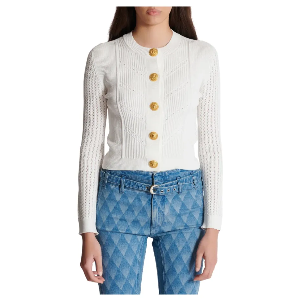 Gilet en maille cropped