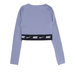 Haut Court de Sportswear à Manches Longues et Bande Logo