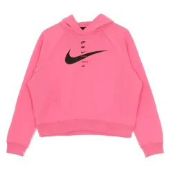 Hoodie Nike Pink Glow/Swoosh Noir
