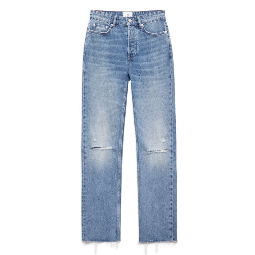Jean bleu antique détruit