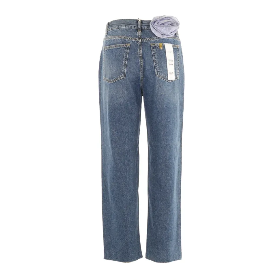 Jean droit avec ceinture
