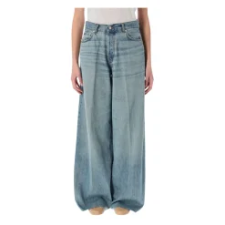 Jean Large Bleu Femme