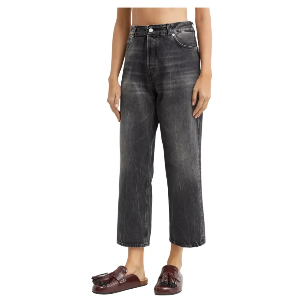 Jean noir Betty Boyfriend avec taille haute