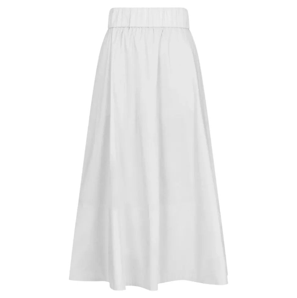 Jupe en Popeline Blanche - Style Flowy