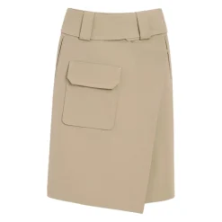 Jupe portefeuille en coton