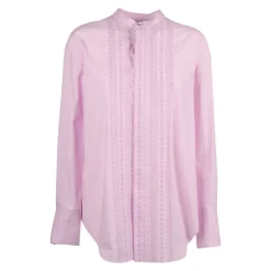 Les Fleurs Chemise en Popeline Brodée