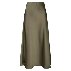Élégante Jupe en Satin Cold Green