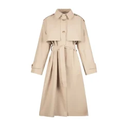 Long Trench Coat with Scarf