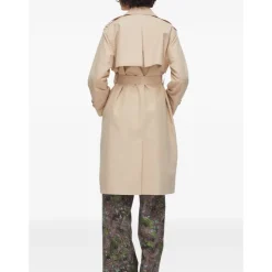 Long trench coat with scarf