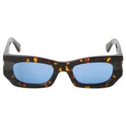 Lunettes de soleil rectangulaires Belleville Havana brillant