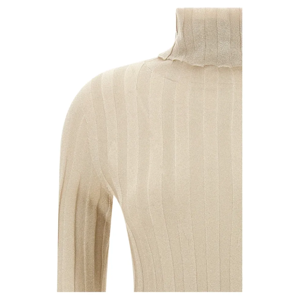 Lurex Turtleneck Sweater