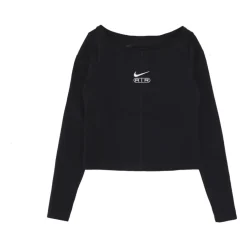 Manches Longues Air Logo Tee Noir/Blanc