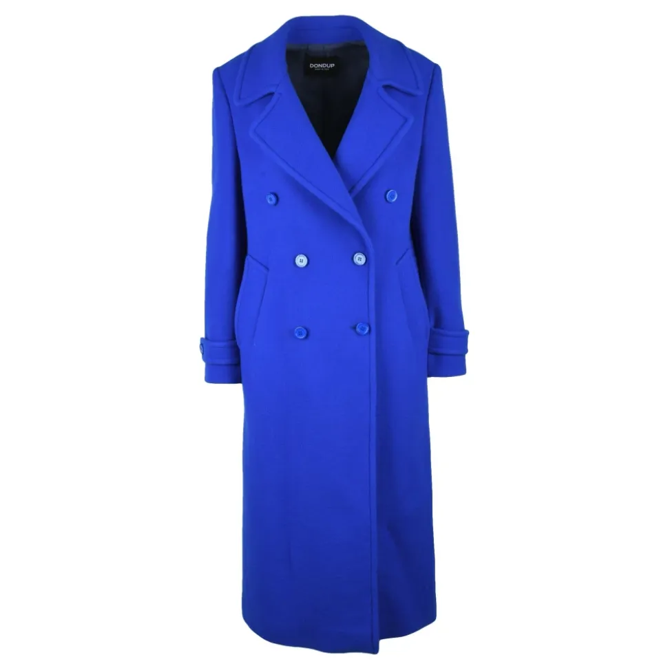 Manteau long à double boutonnage en cachemire