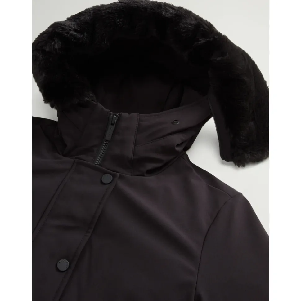Manteau Parka en Duvet Noir