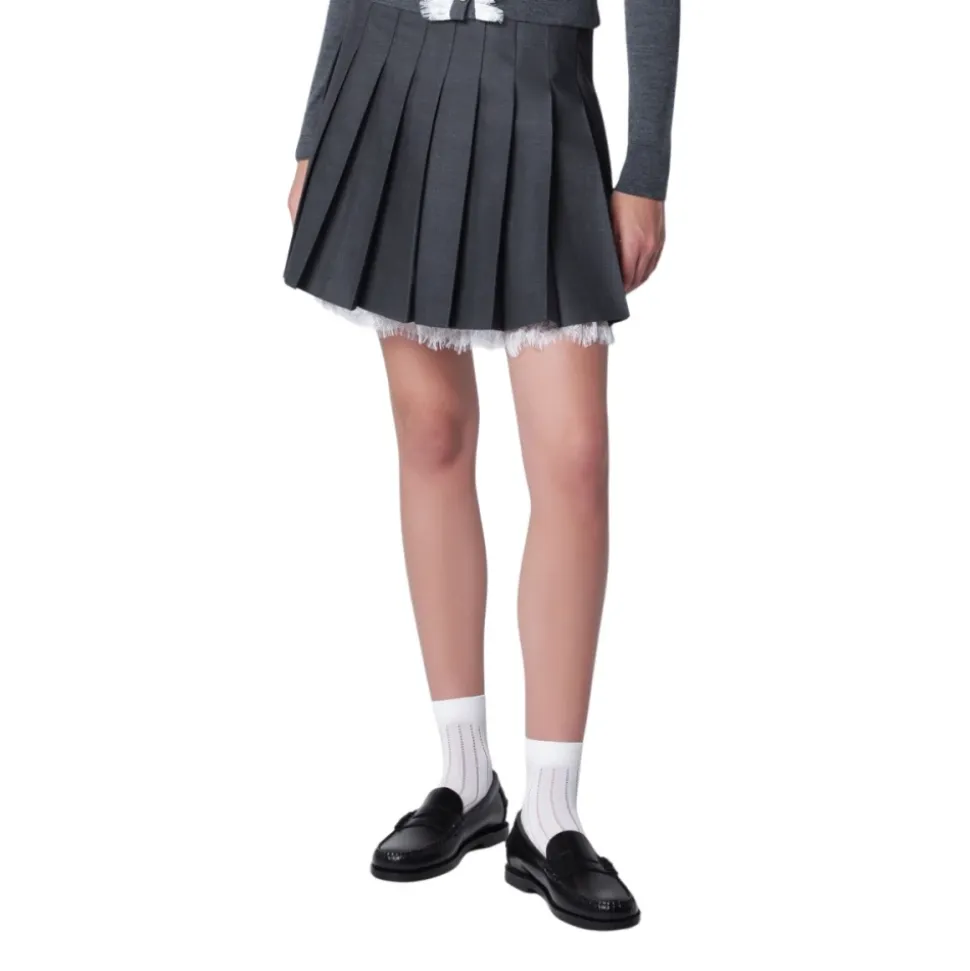 Mini-jupe plissée