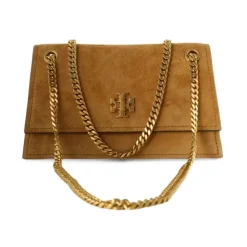 Mini Kira Turnlock Suede Shoulder Bag
