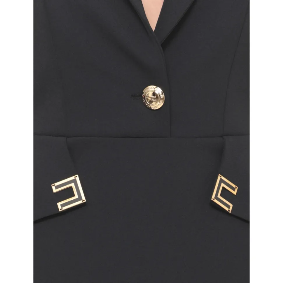 Mini-robe Double Épaisseur Stretch avec Logo