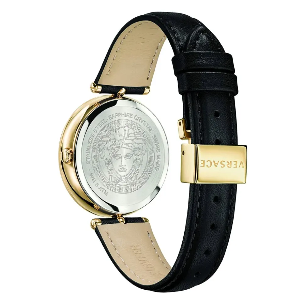 Montre Palazzo Bracelet en Cuir Noir