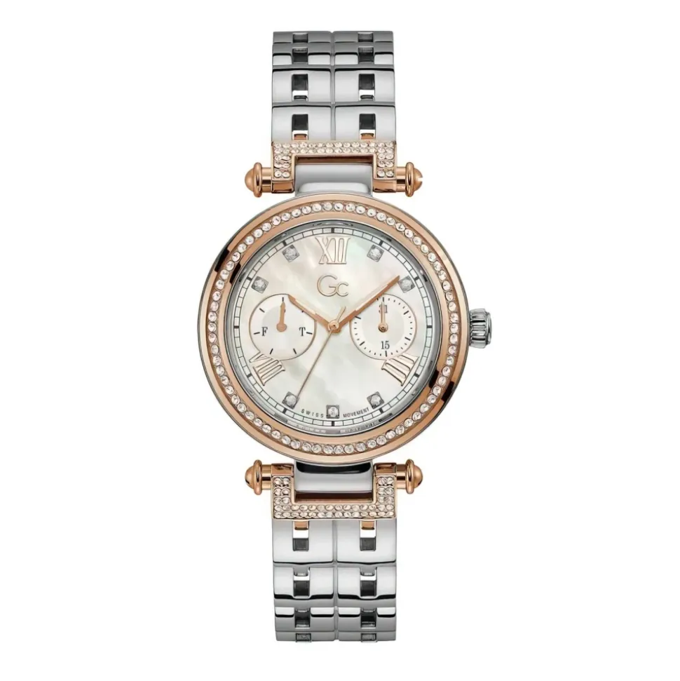 Montre pour femme GC PrimeChic Argent-Rose Or Y78003L1MF
