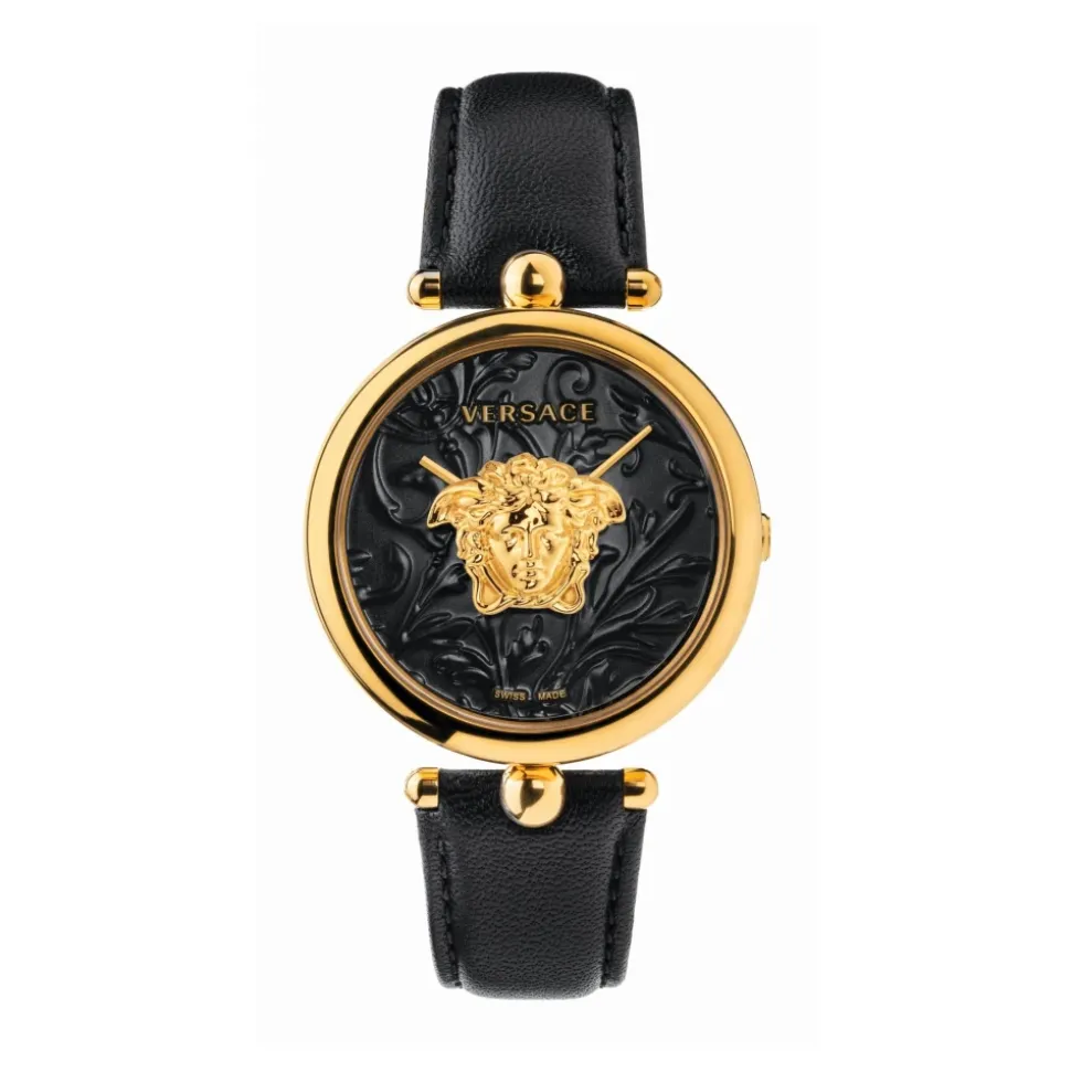 Montre pour femme Palazzo Empire 39 mm Méduse sur le cadran Bracelet en cuir VECO01420