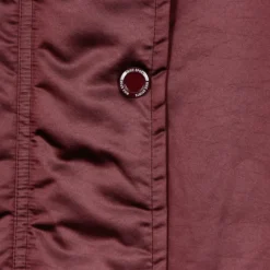 Nuit Maroon Parka Longue Veste Femme
