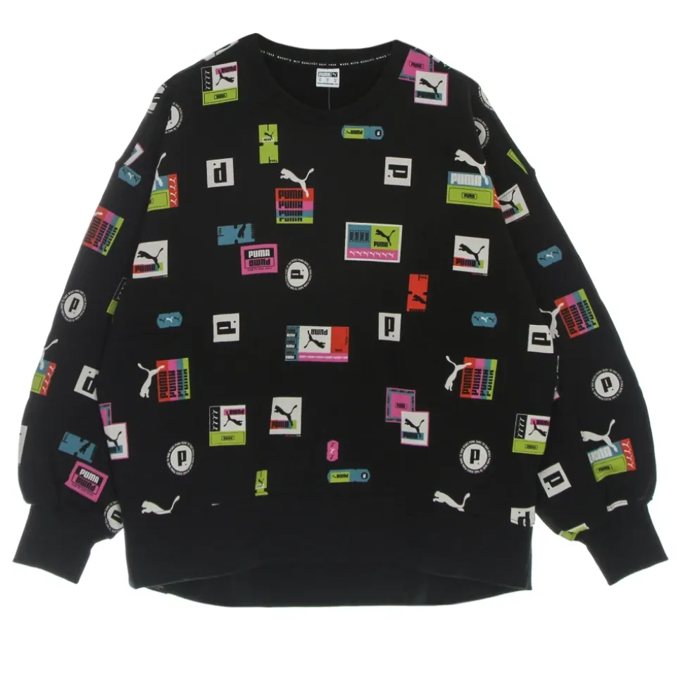Oversized All Over Print Crew