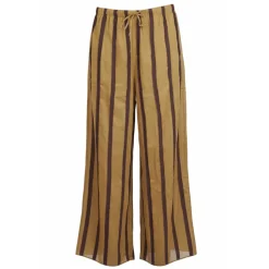 Pantalon à Appliqués Rayés