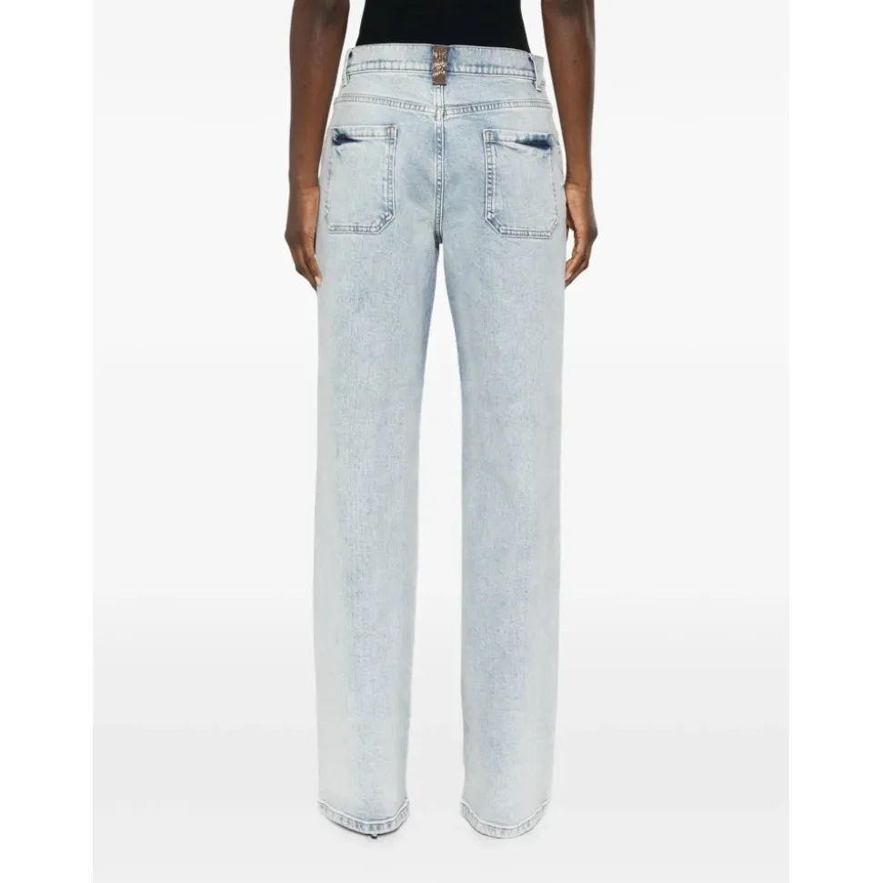 Pantalon en jean droit