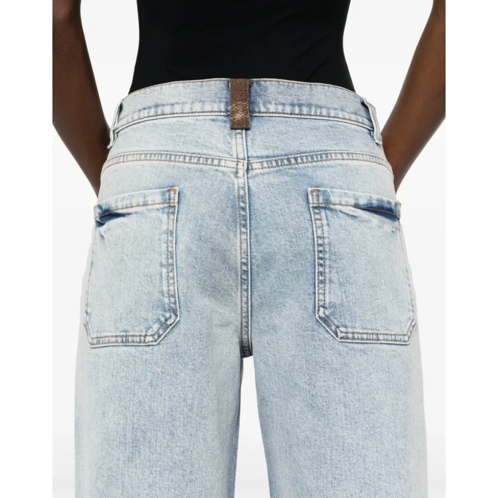 Pantalon en jean droit