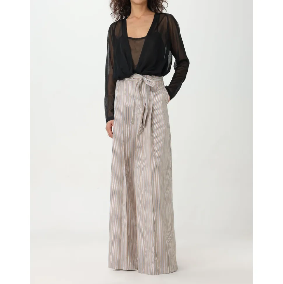 Pantalone Popeline Rigato