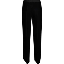 Pantalon Fluide Velours Côtelé Taille Haute