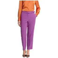 Pantalon sophistiqué monochrome longueur cheville