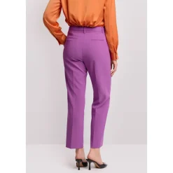 Pantalon sophistiqué monochrome longueur cheville