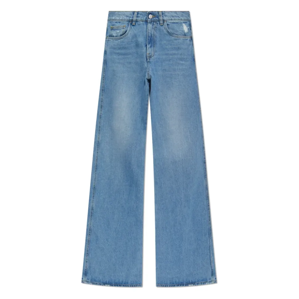 Pantalon Évasé en Denim