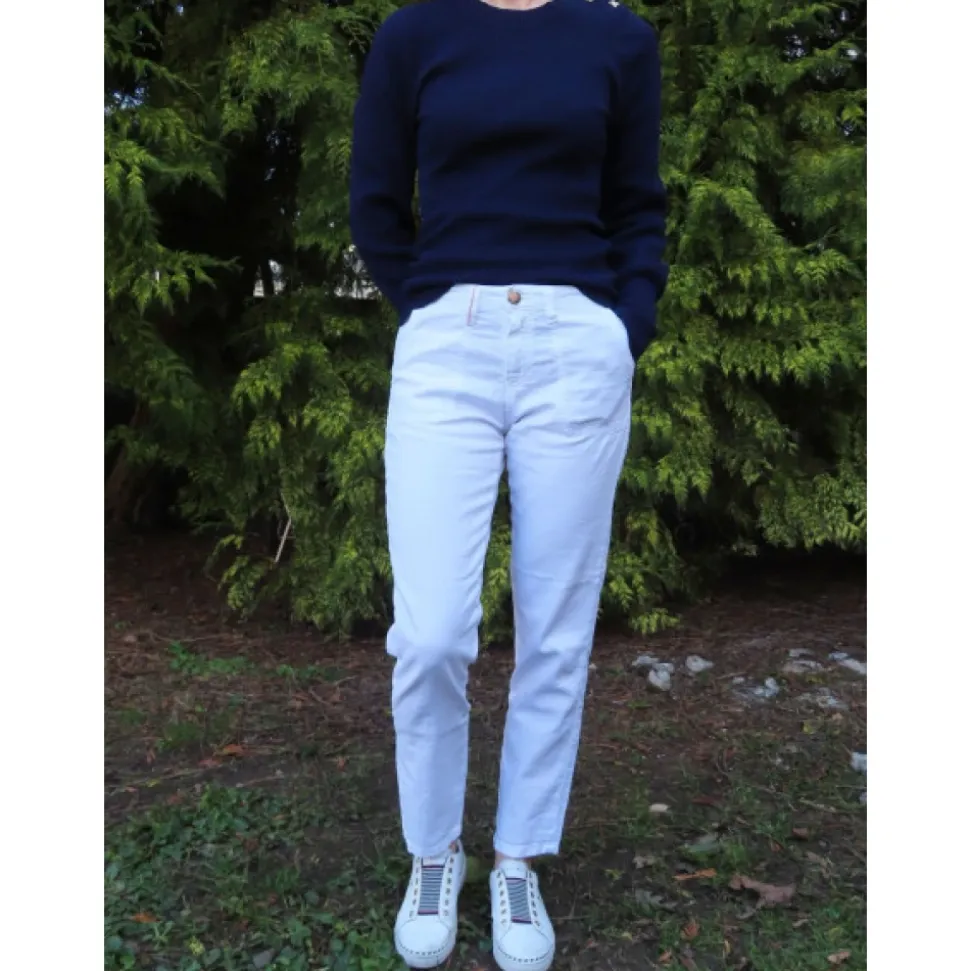 Pantalon Worker Morgane Slim Taille Haute