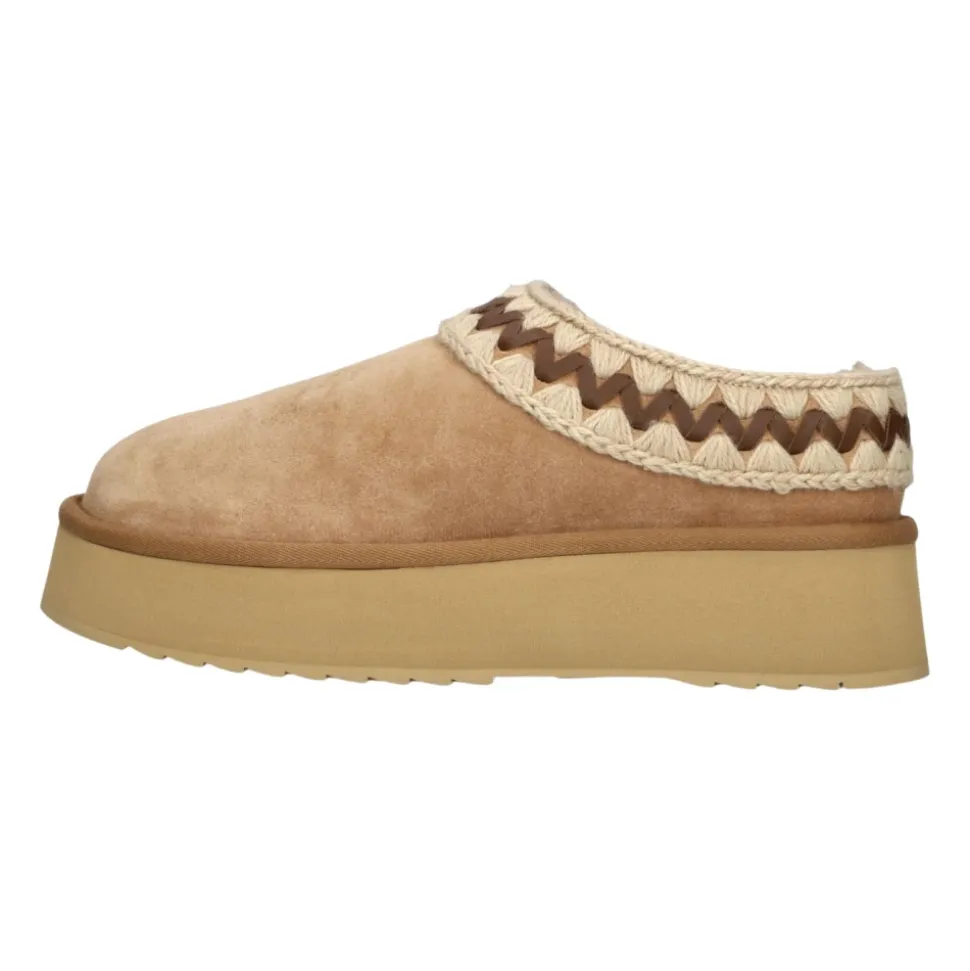Platform Clog Suede Leather ST