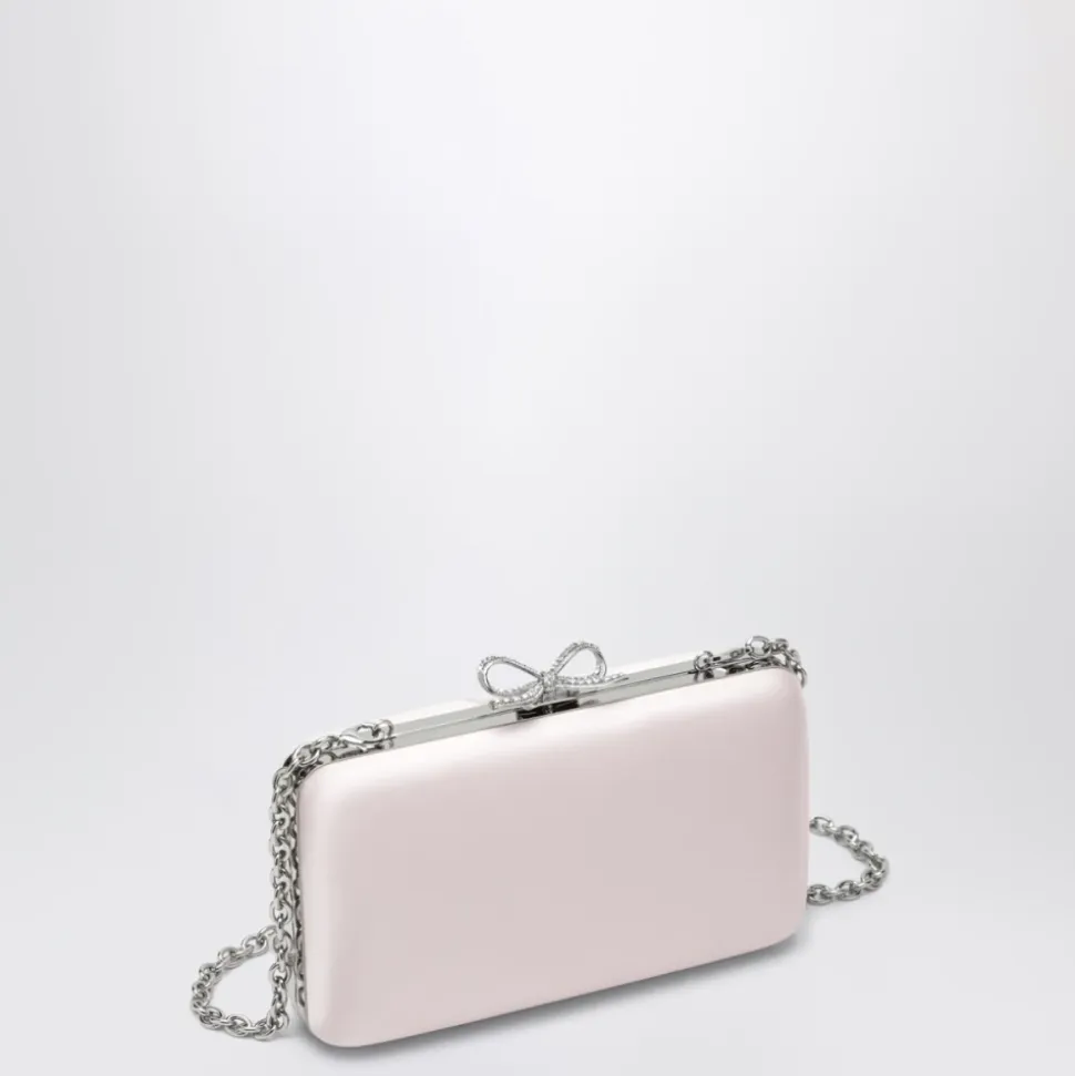 Pochette en satin avec en cristal