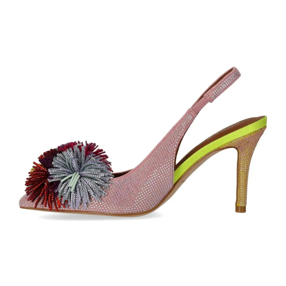 Pompe Slingback à Pompon
