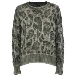 Pull col rond en jersey